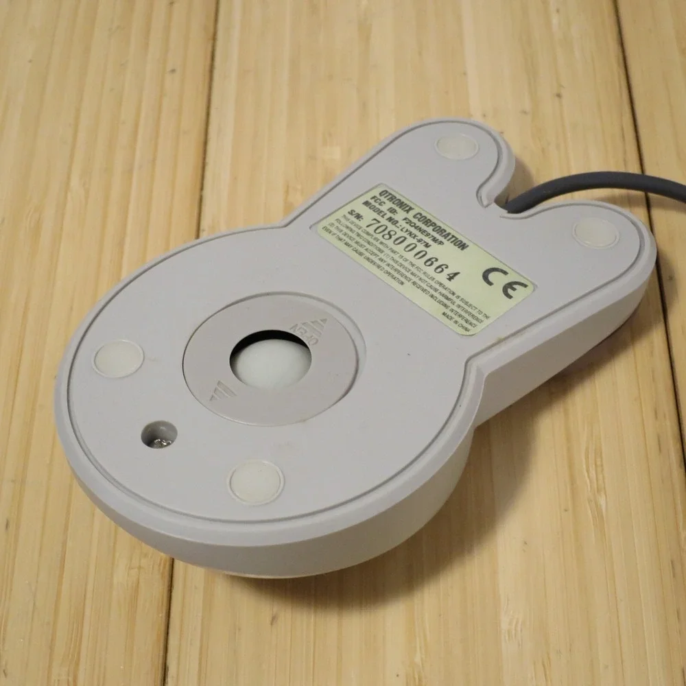 NOS Rare, Vintage, Unusual‎ QTRONIX Lynx-97M Serial Mouse - Round, Large Buttons